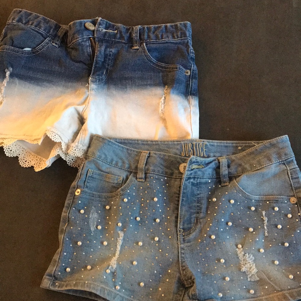 Justice jean shorts